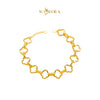 MASDORA 916 Gold Bracelet Rantai Tangan Emas ~ HG Golden Dotted Lucky (EMAS 916/22K)
