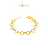MASDORA 916 Gold Bracelet Rantai Tangan Emas ~ HG Golden Dotted Lucky (EMAS 916/22K)