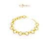 MASDORA 916 Gold Bracelet Rantai Tangan Emas ~ HG Golden Dotted Lucky (EMAS 916/22K)