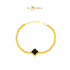 MASDORA 916 Gold Bracelet Rantai Tangan Emas ~ HG Lucky Boba (Black) (EMAS 916/22K)