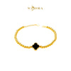 MASDORA 916 Gold Bracelet Rantai Tangan Emas ~ HG Lucky Boba (Black) (EMAS 916/22K)