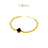MASDORA 916 Gold Bracelet Rantai Tangan Emas ~ HG Lucky Boba (Black) (EMAS 916/22K)