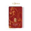 MASDORA 999.9 Gold Bar 1.00GM Calendar Year Collection ~ Golden Horse Lunar (EMAS 999.9/24K)