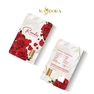 MASDORA 999.9 Gold Bar 1.00GM Flower Series ~ Rosales (EMAS 999.9/24K)