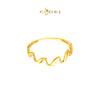 MASDORA 916 Gold Ring Rings Cincin Emas ~ Golden Wave Rope (EMAS 916/22K)