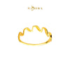 MASDORA 916 Gold Ring Rings Cincin Emas ~ Golden Wave Rope (EMAS 916/22K)