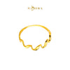 MASDORA 916 Gold Ring Rings Cincin Emas ~ Golden Wave Rope (EMAS 916/22K)