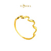 MASDORA 916 Gold Ring Rings Cincin Emas ~ Golden Wave Rope (EMAS 916/22K)