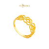 MASDORA 916 Gold Ring Rings Cincin Emas ~ Golden Daisy Laced  (EMAS 916/22K)