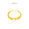 MASDORA 916 Gold Ring Rings Cincin Emas ~ Golden Leafy Solitaire (EMAS 916/22K)