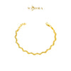 MASDORA 916 Gold Bracelet Rantai Tangan Emas ~ Golden Rippling Glitz (EMAS 916/22K)
