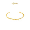 MASDORA 916 Gold Bracelet Rantai Tangan Emas ~ Golden Rippling Glitz (EMAS 916/22K)