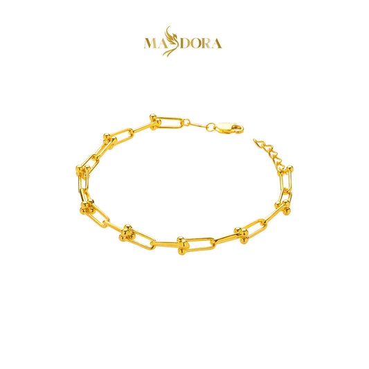 MASDORA 916 Gold Bracelet Rantai Tangan Emas ~ Golden Rigid Hardware (EMAS 916/22K)