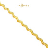 MASDORA 916 Gold Bracelet Rantai Tangan Emas ~ Golden Rippling Glitz (EMAS 916/22K)