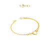 MASDORA 916 Gold Bracelet Rantai Tangan Emas ~ Golden Eternal Love (EMAS 916/22K)