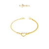 MASDORA 916 Gold Bracelet Rantai Tangan Emas ~ Golden Eternal Love (EMAS 916/22K)