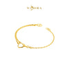 MASDORA 916 Gold Bracelet Rantai Tangan Emas ~ Golden Eternal Love (EMAS 916/22K)