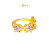 MASDORA 916 Gold Ring Rings Cincin Emas ~ Duotone Classic Sunflower (EMAS 916/22K)