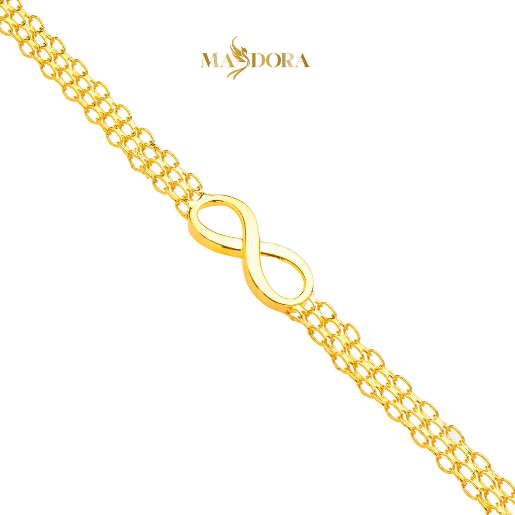 MASDORA 916 Gold Bracelet Rantai Tangan Emas ~ Golden Crocheted Edition (EMAS 916/22K)