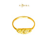 MASDORA 916 Gold Ring Rings Cincin Emas ~ Leafy Glitz - Seri Kuntum Collection (EMAS 916/22K)