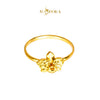 MASDORA 916 Gold Ring Rings Cincin Emas ~ Vast Orchid (M) - Seri Kuntum Collection (EMAS 916/22K)