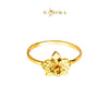 MASDORA 916 Gold Ring Rings Cincin Emas ~ Vast Orchid (M) - Seri Kuntum Collection (EMAS 916/22K)