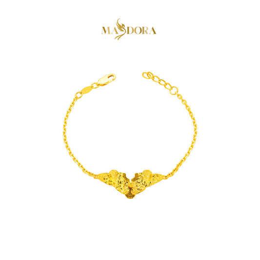 MASDORA 916 Gold Bracelet Rantai Tangan Emas ~ Vast Orchid - Seri Kuntum Collection (EMAS 916/22K)