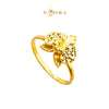 MASDORA 916 Gold Ring Rings Cincin Emas ~ Rounded Orchid - Seri Kuntum Collection (EMAS 916/22K)