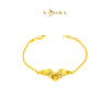 MASDORA 916 Gold Bracelet Rantai Tangan Emas ~ Mini Orchid - Seri Kuntum Collection (EMAS 916/22K)