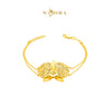 MASDORA 916 Gold Bracelet Rantai Tangan Emas ~ Vast Orchid - Seri Kuntum Collection (EMAS 916/22K)