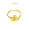 MASDORA 916 Gold Ring Rings Cincin Emas ~ Rounded Orchid - Seri Kuntum Collection (EMAS 916/22K)