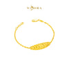 MASDORA 916 Gold Bracelet Rantai Tangan Emas ~ Leafy Glitz - Seri Kuntum Collection (EMAS 916/22K)
