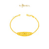 MASDORA 916 Gold Bracelet Rantai Tangan Emas ~ Leafy Glitz - Seri Kuntum Collection (EMAS 916/22K)