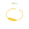 MASDORA 916 Gold Bracelet Rantai Tangan Emas ~ Leafy Glitz - Seri Kuntum Collection (EMAS 916/22K)
