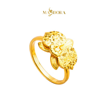 MASDORA 916 Gold Ring Rings Cincin Emas ~ Mega Orchid - Seri Kuntum Collection (EMAS 916/22K)