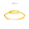 MASDORA 916 Gold Bangle Gelang Tangan Emas ~ Leafy Glitz - Seri Kuntum Collection (EMAS 916/22K)