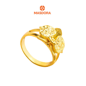 MASDORA 916 Gold Ring Rings Cincin Emas ~ Exclusive Orchid - Seri Kuntum Collection (EMAS 916/22K)