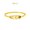 MASDORA 916 Gold Bangle Gelang Tangan Emas ~ Leafy Glitz - Seri Kuntum Collection (EMAS 916/22K)