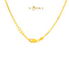 MASDORA 916 Gold Necklace Rantai Leher Emas ~ Mega Orchid - Seri Kuntum Collection (EMAS 916/22K)