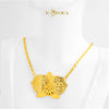 MASDORA 916 Gold Necklace Rantai Leher Emas ~ Mega Orchid - Seri Kuntum Collection (EMAS 916/22K)