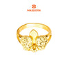 MASDORA 916 Gold Ring Rings Cincin Emas ~ Exclusive Orchid - Seri Kuntum Collection (EMAS 916/22K)