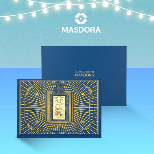 MASDORA 999.9 Gold Wafer Salam Lebaran Collection ~ Budaya Lebaran 0.25GM (EMAS 999.9/24K)