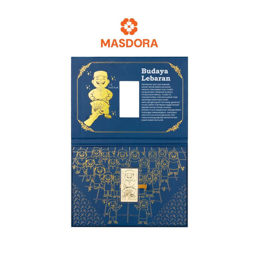 MASDORA 999.9 Gold Wafer Salam Lebaran Collection ~ Budaya Lebaran 0.25GM (EMAS 999.9/24K)