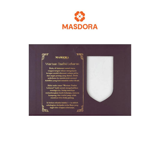 MASDORA 999.9 Gold Wafer Salam Lebaran Collection ~ Warisan Tradisi Lebaran 1.00GM (EMAS 999.9/24K)