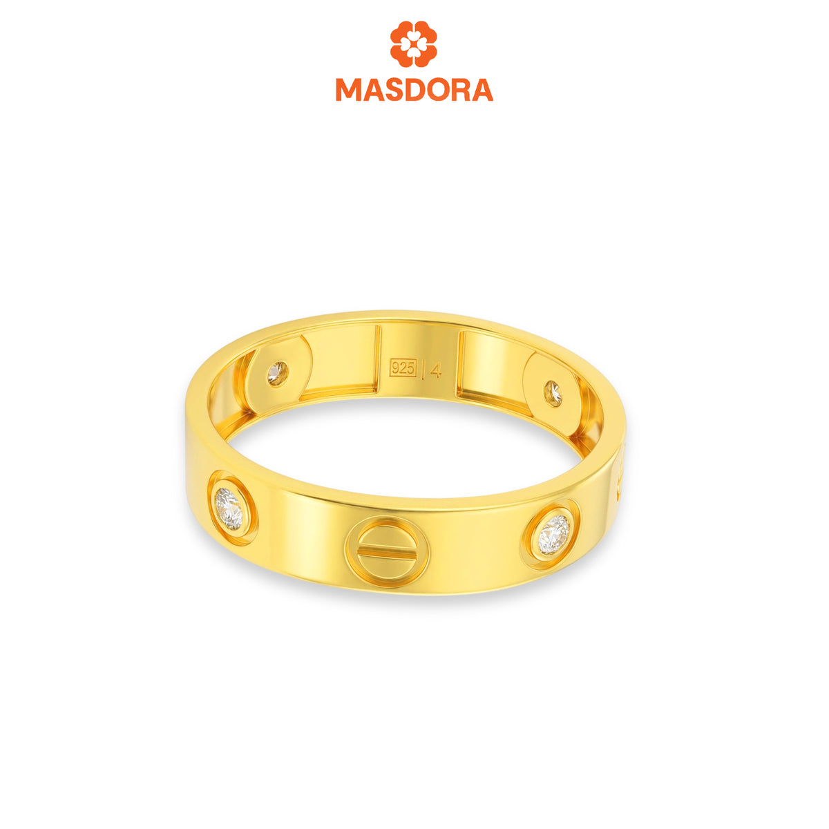 MASDORA 916 Gold Ring Rings Cincin Emas - Screw Mark Love (EMAS 916/22K)