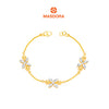 MASDORA 916 Gold Bracelet Rantai Tangan Emas ~ Duotone Star Anise (EMAS 916/22K)