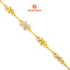 MASDORA 916 Gold Bracelet Rantai Tangan Emas ~ Duotone Star Anise (EMAS 916/22K)