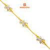 MASDORA 916 Gold Bracelet Rantai Tangan Emas ~ Duotone Star Anise (EMAS 916/22K)