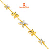 MASDORA 916 Gold Bracelet Rantai Tangan Emas ~ Duotone Star Anise (EMAS 916/22K)