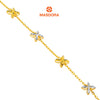MASDORA 916 Gold Bracelet Rantai Tangan Emas ~ Duotone Star Anise (EMAS 916/22K)